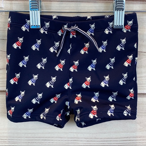 french bulldog swim trunks